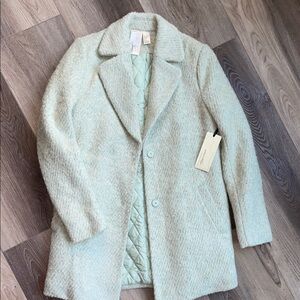 Pastel mint women’s coat
